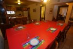 las palmas casa luis blanca dinning table with kitchen view
